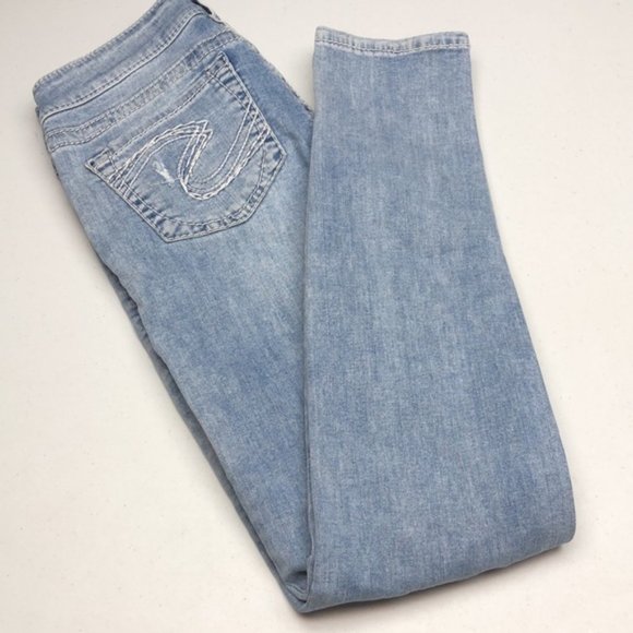 PREMIUM SILVER CAMDEN SKINNY JEANS 26x30 FACTORY LACE 😎 - Picture 10 of 14